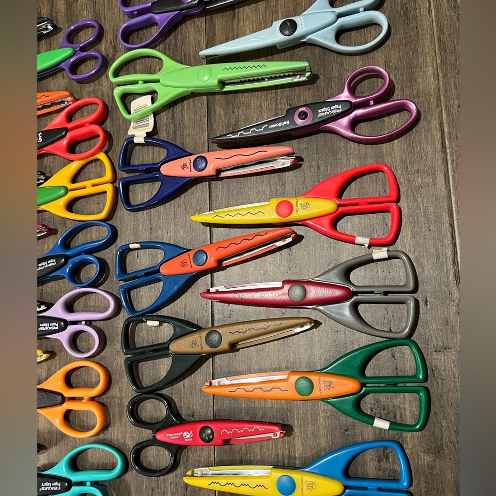 Set of 26 crazy edges Fisker, Provo Craft, craft scrapbook edging scissors
